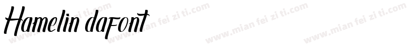 Hamelin dafont字体转换